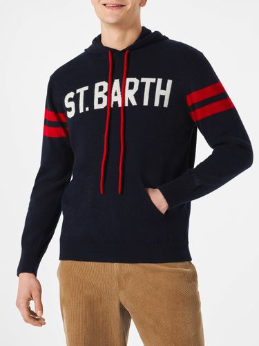 Knitted Hoodie With St. Barth Print - MC2 Saint Barth - Modalova