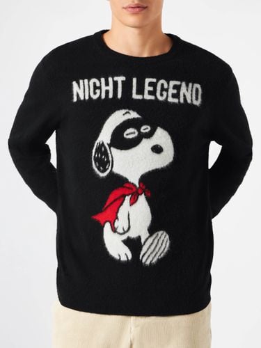 Man Soft Sweater With Snoopy Night Legend Print Snoopy - Peanuts Special Edition - MC2 Saint Barth - Modalova