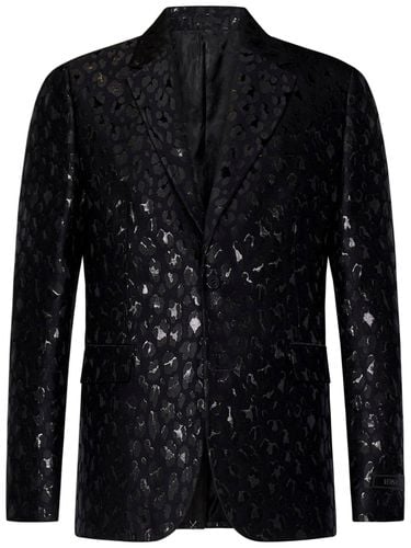 Pattern-printed Single-breasted Tailored Blazer - Versace - Modalova