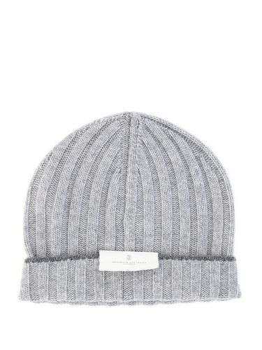 Cashmere Ribbed Knit Beanie - Brunello Cucinelli - Modalova