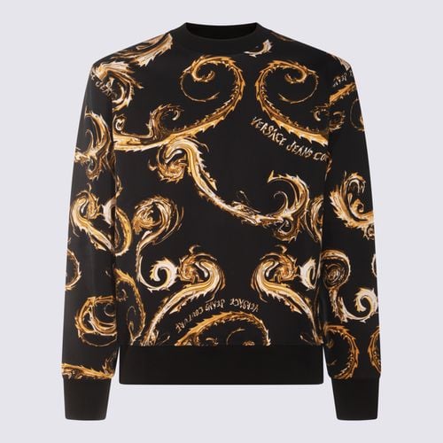 And Gold Cotton Sweatshirt - Versace Jeans Couture - Modalova