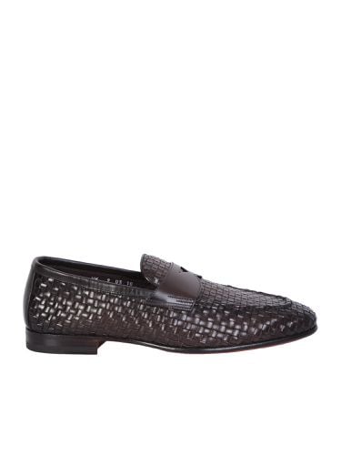 Santoni Penny Brown Loafer - Santoni - Modalova