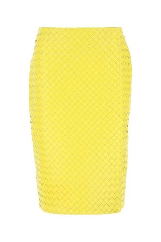 Intrecciato Leather Pencil Skirt - Bottega Veneta - Modalova