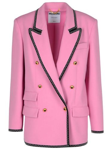 Blazer In Viscose Blend - Moschino - Modalova