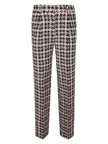 MSGM Check Tweed Trousers - MSGM - Modalova