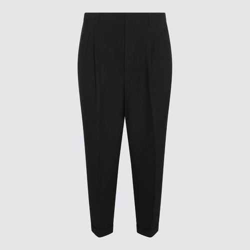 Black Wool Blend Trousers - Ami Alexandre Mattiussi - Modalova