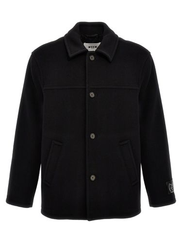 MSGM Peacoat Coat - MSGM - Modalova