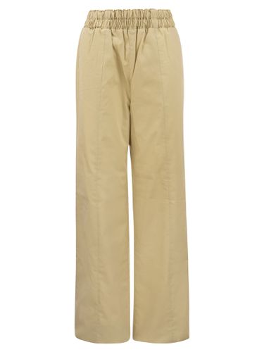 Cotton Poplin Trousers - Fabiana Filippi - Modalova