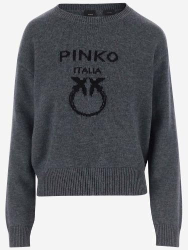 Pinko Wool Sweater With Logo - Pinko - Modalova