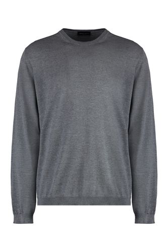 Wool Crew-neck Sweater - Roberto Collina - Modalova