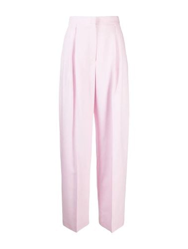 Pastel Pink Wool Pant - Alexander McQueen - Modalova