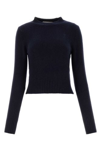 Midnight Blue Cashmere Blend Sweater - Ami Alexandre Mattiussi - Modalova