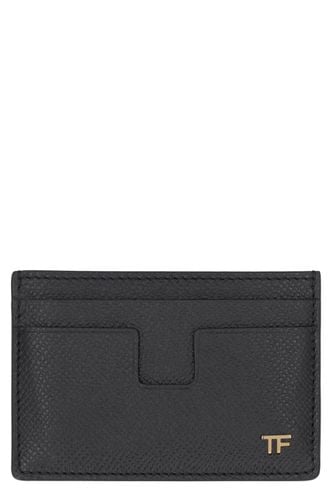 Logo Detail Leather Card Holder - Tom Ford - Modalova