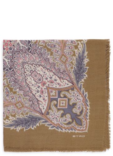 Etro Shawl With Paisley Print - Etro - Modalova