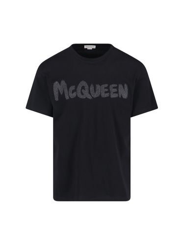 Cotton Crew-neck T-shirt - Alexander McQueen - Modalova