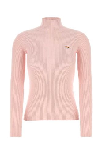 Pink Cotton And Wool T-shirt - Maison Kitsuné - Modalova