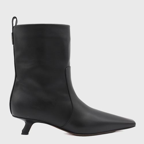 Black Leather Boots - Brunello Cucinelli - Modalova