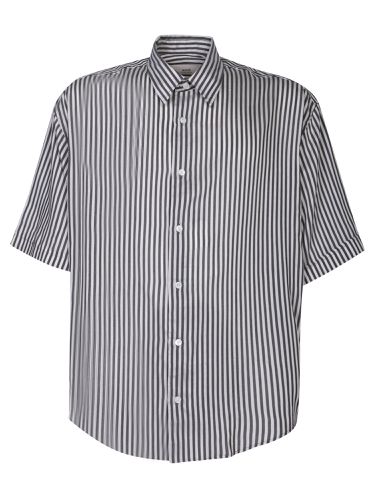 Boxy Fit Striped /white Shirt - Ami Alexandre Mattiussi - Modalova