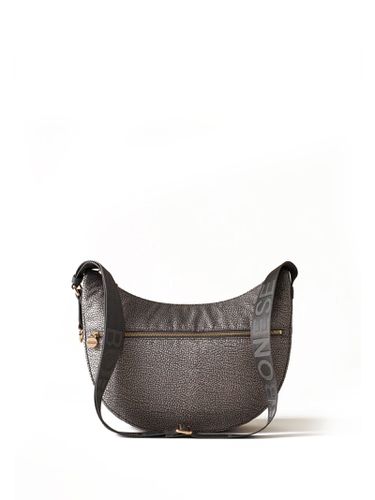 Luna Hobo Middle Shoulder Bag In Op Fabric - Borbonese - Modalova