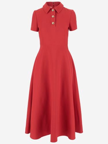 Valentino Wool And Silk Long Dress - Valentino - Modalova