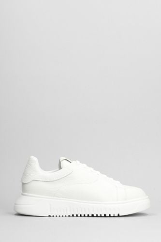 Emporio Armani Leather Sneakers - Emporio Armani - Modalova