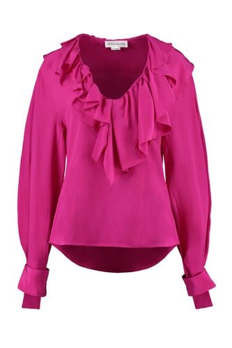 Ruffled Silk Blouse - Victoria Beckham - Modalova