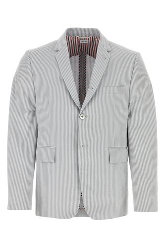 Embroidered Cotton Blazer - Thom Browne - Modalova