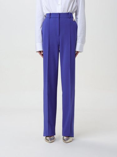 Logo Charm Straight Leg Pants - Elisabetta Franchi - Modalova