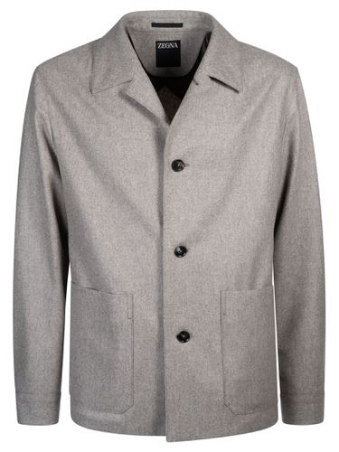 Zegna Buttoned Jacket - Zegna - Modalova