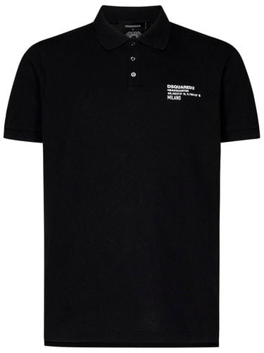 Logo Printed Tennis Fit Polo Shirt - Dsquared2 - Modalova