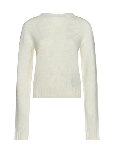 Ivory Wool Blend Sweater - Palm Angels - Modalova