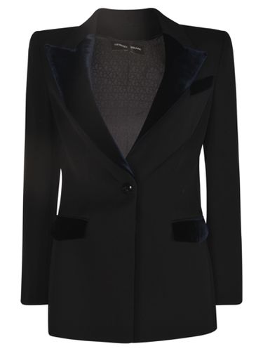 Single-button Fitted Blazer - Giorgio Armani - Modalova