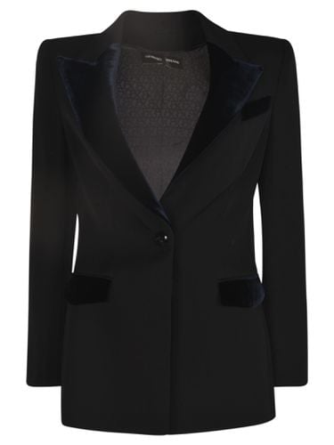 Single-button Fitted Blazer - Giorgio Armani - Modalova