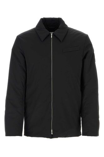 Black Stretch Nylon Padded Jacket - Ferragamo - Modalova