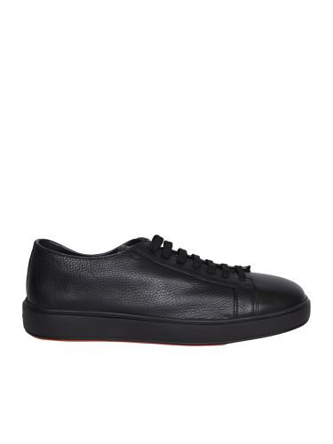 Santoni Cleanic Black Sneakers - Santoni - Modalova