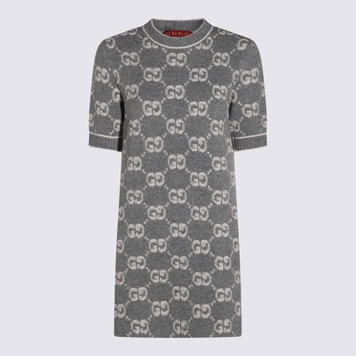 Gucci Grey Wool Dress - Gucci - Modalova