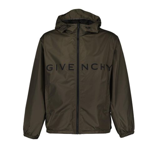 Logo Printed Hooded Windbreaker - Givenchy - Modalova