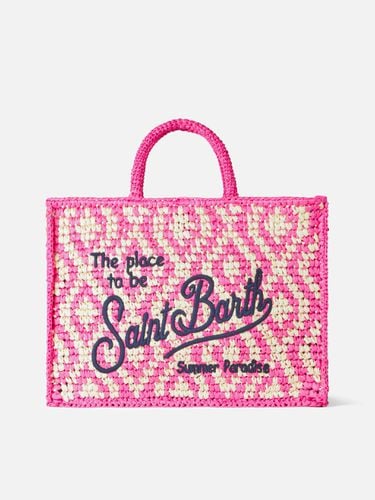 Vanity Shoulder Raffia Bag With Saint Barth Embroidery - MC2 Saint Barth - Modalova