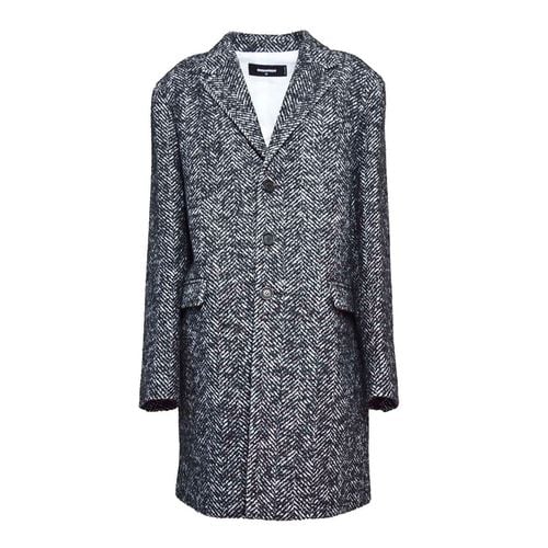 Single-breasted Herringbone Coat - Dsquared2 - Modalova