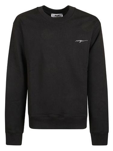 MSGM Logo Detail Sweatshirt - MSGM - Modalova