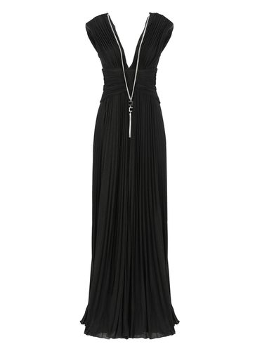 Red Carpet Lurex Jersey Dress With Necklace - Elisabetta Franchi - Modalova