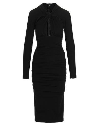 Cut-out Draped Dress - Dolce & Gabbana - Modalova