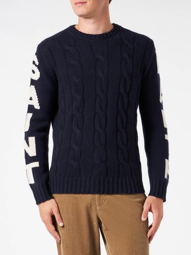 Man Heavyweight Creweneck Braided Sweater - MC2 Saint Barth - Modalova