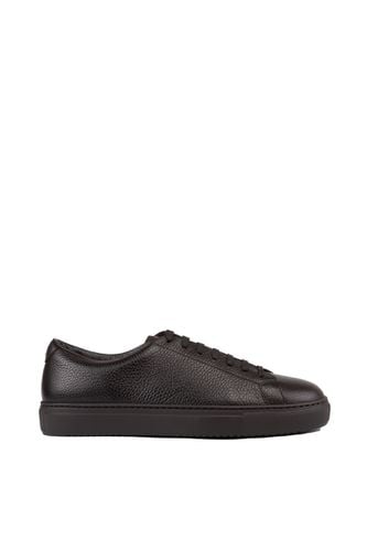 Brown Grained Leather Sneakers - Doucal's - Modalova