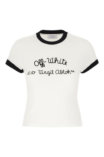 Off-White White Cotton T-shirt - Off-White - Modalova