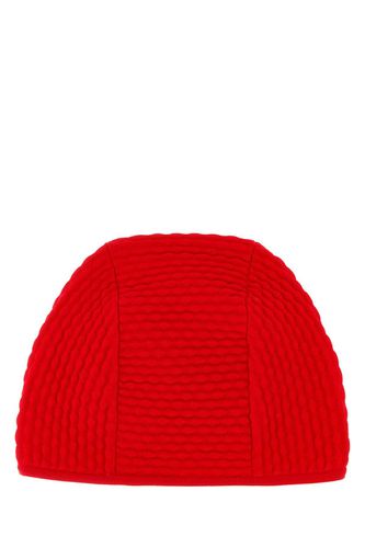 Red Stretch Nylon Blend Beanie - Prada - Modalova