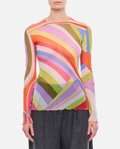 Pucci Tulle Long Sleeves T-shirt - Pucci - Modalova