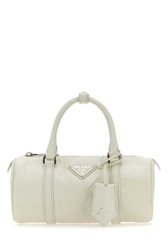 Prada White Leather Small Handbag - Prada - Modalova