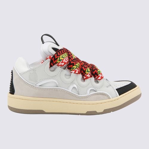 Lanvin White Leather Curb Sneakers - Lanvin - Modalova