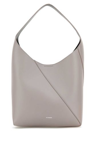 Light Grey Leather Medium Vertigo Shoulder Bag - Jil Sander - Modalova